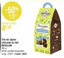 chocolat au lait Révillon