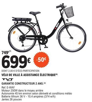 Vélo électrique leclerc promo hot sale