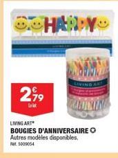 299  HARDY  AUDINING  LIVING ART  BOUGIES D'ANNIVERSAIRE Autres modèles disponibles.  Rat 5009054 