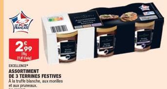 NERE  299  170 17 Ciri  EXCELLENCE  ASSORTIMENT  DE 3 TERRINES FESTIVES A la truffe blanche, aux morilles 