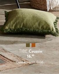 TIBE Coussin 16.95  Dont eco-port. 0.06 