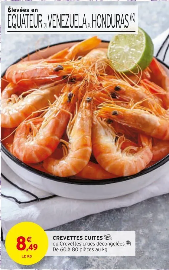 crevettes cuites