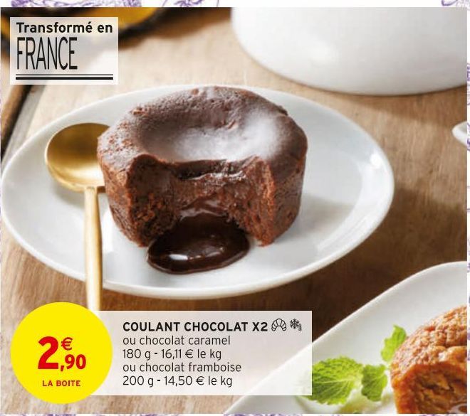 coulant chocolat X2