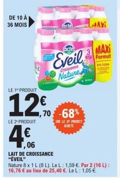 lait de croissance Lactel