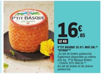 lait de brebis P'Tit Basque