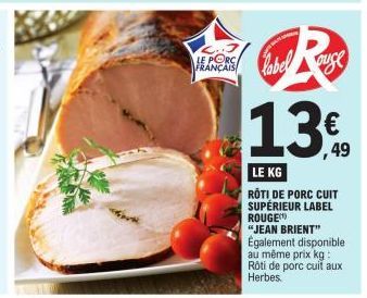 rôti de porc Label 5