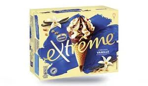 6 cônes extrême vanille offre à 3,85€ sur Picard