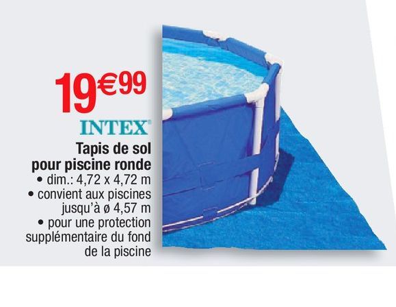 tapis de sol de piscine Intex