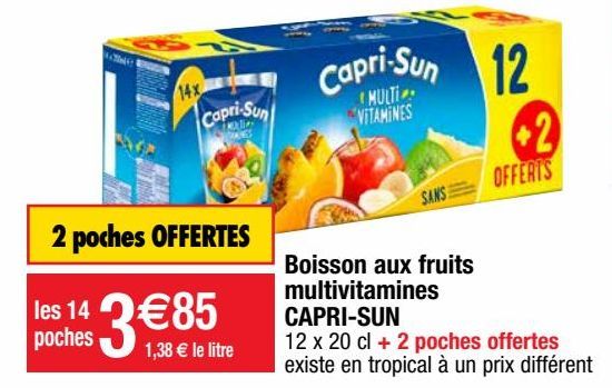 boisson aux fruits Capri Sun