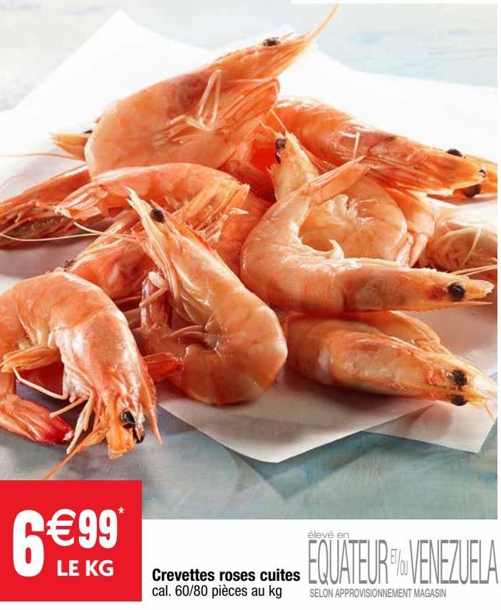 crevettes cuites