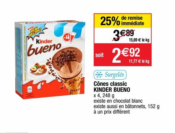 glace au chocolat Kinder