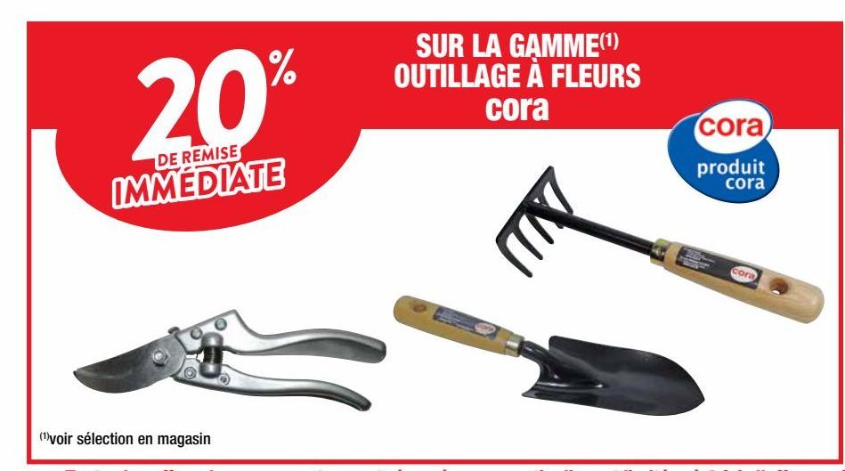 outils de jardin Cora