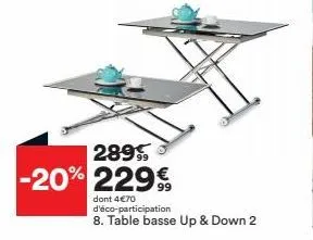 table basse 7 up