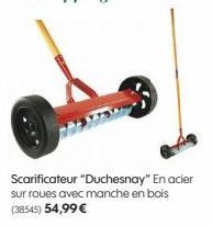Scarificateur "Duchesnay" En acier sur roues avec manche en bois (38545) 54,99 € 