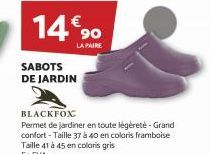 14€90  LA PAIRE  SABOTS DE JARDIN 