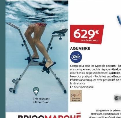 Très résistant  à la corrosion  629€  LIVRÉ CHEZ VOUS  AQUABIKE  Gre  LIVRAISON  À DOMICILE 