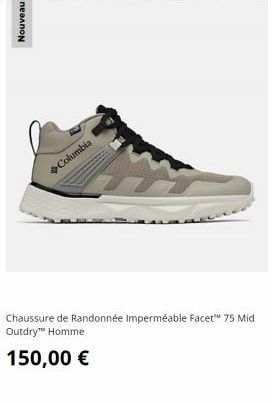 Nouveau  Columbia  Chaussure de Randonnée Imperméable Facet™ 75 Mid Outdry™ Homme  150,00 € 