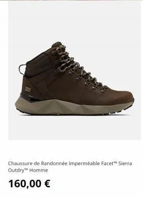 chaussure de randonnée imperméable facet™ sierra outdry™ homme  160,00 € 