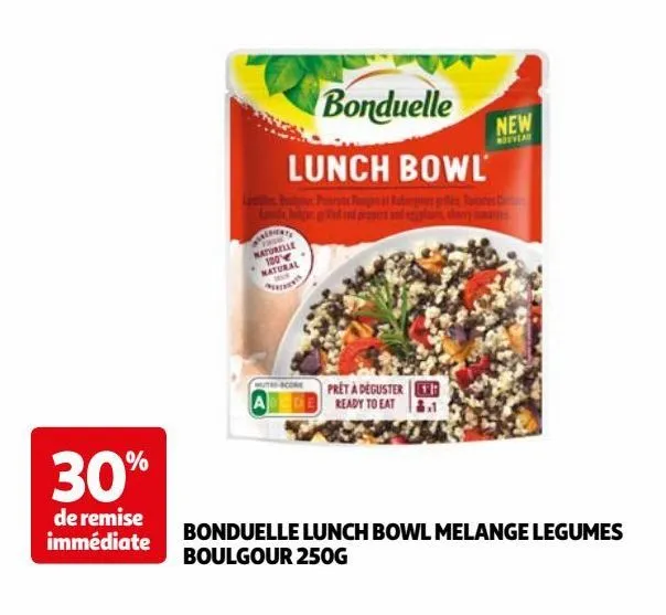 bonduelle lunch bowl melange legumes boulgour 250g