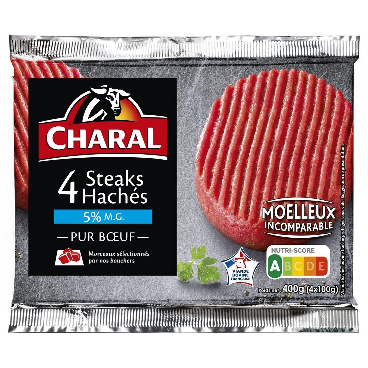 STEAKS HACHÉS PUR BŒUF CHARAL