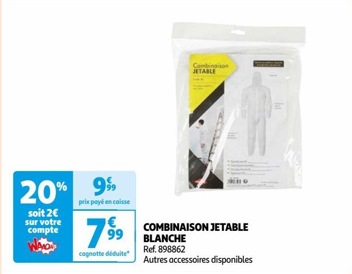 COMBINAISON JETABLE BLANCHE