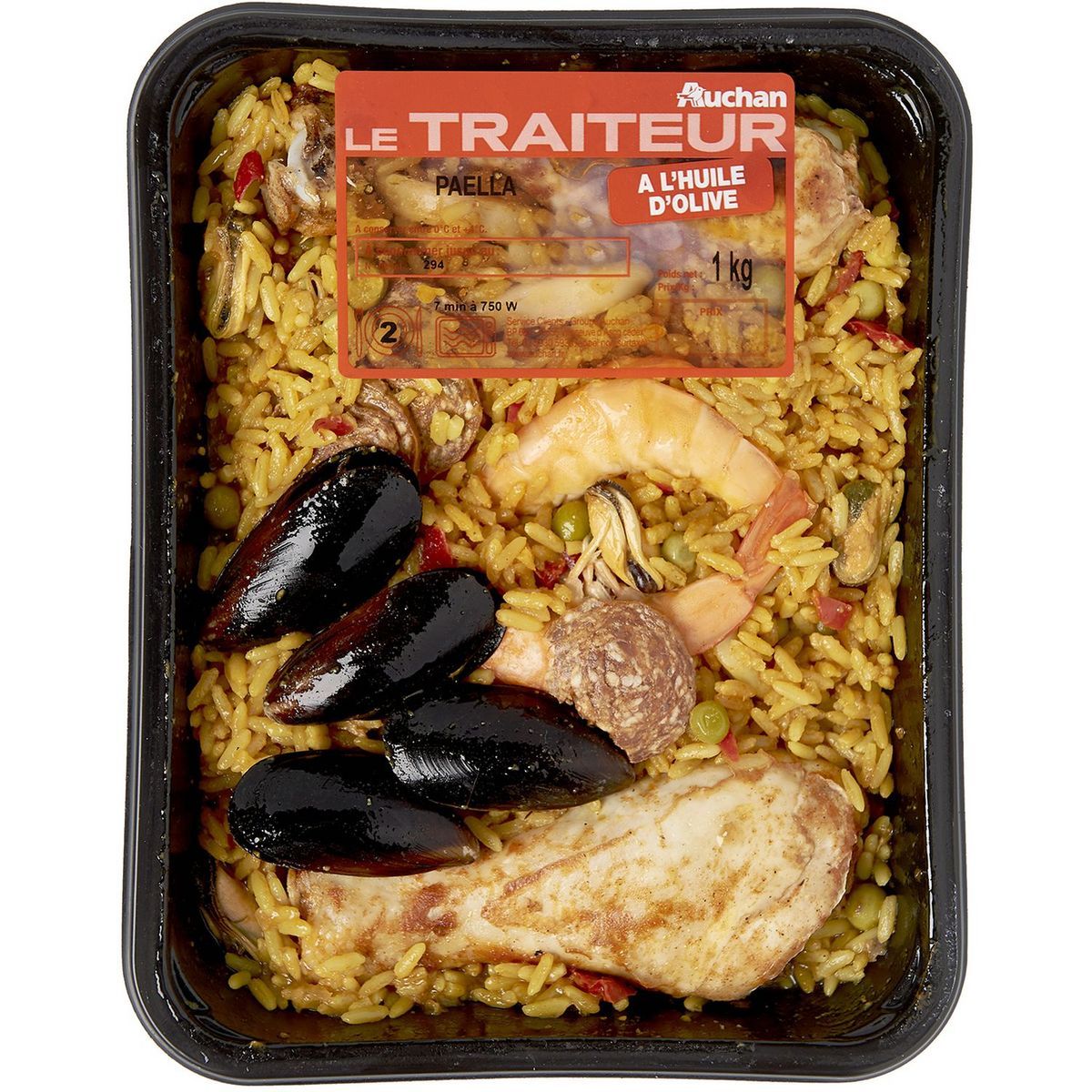  PAËLLA AUCHAN LE TRAITEUR