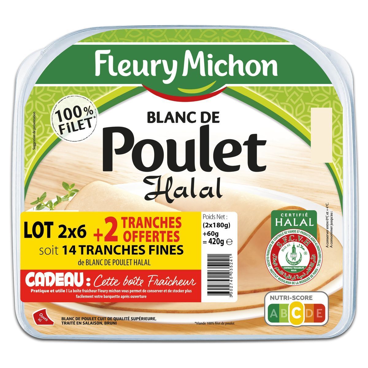 BLANC DE POULET HALAL FLEURY MICHON