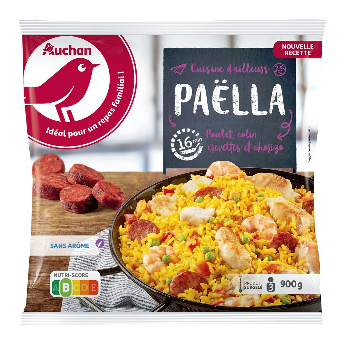 PAËLLA SURGELÉE AUCHAN