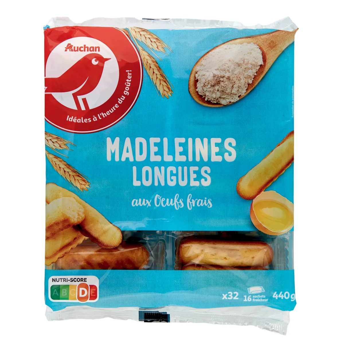 madeleines longues auchan