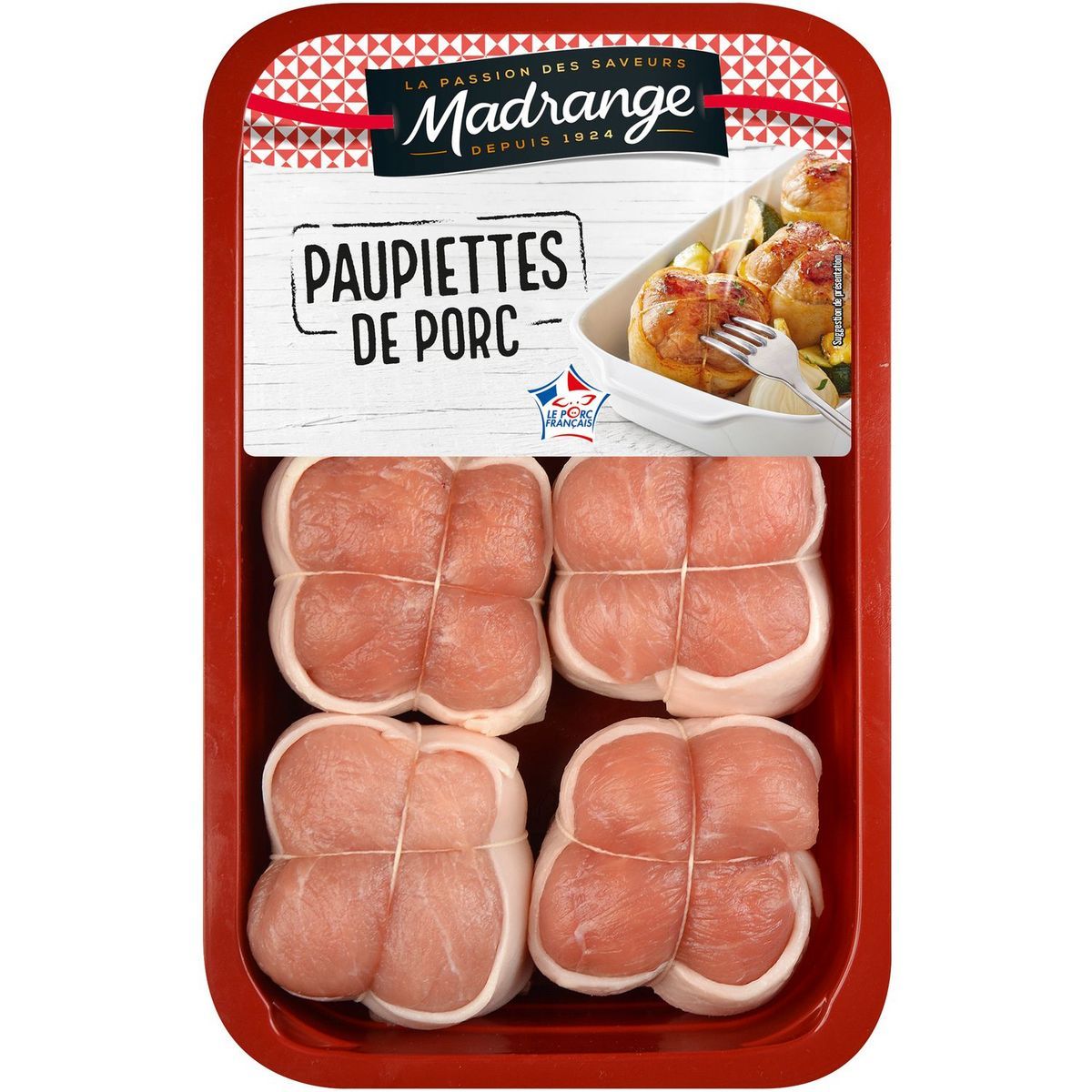 6 PAUPIETTES DE PORC BARDÉES MADRANGE