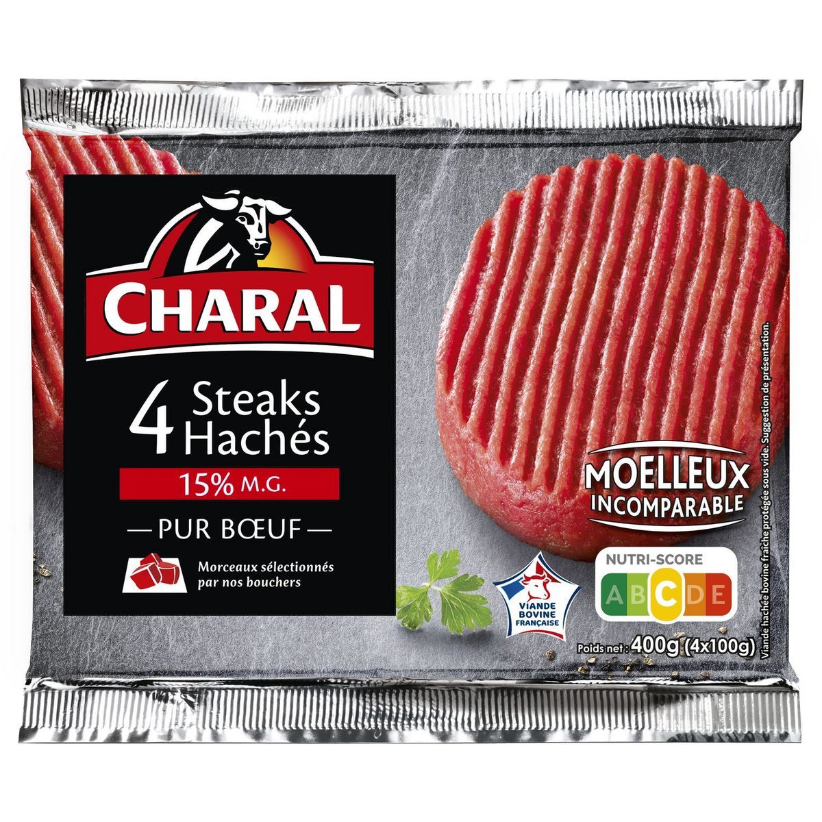 STEAKS HACHÉS PUR BŒUF CHARAL