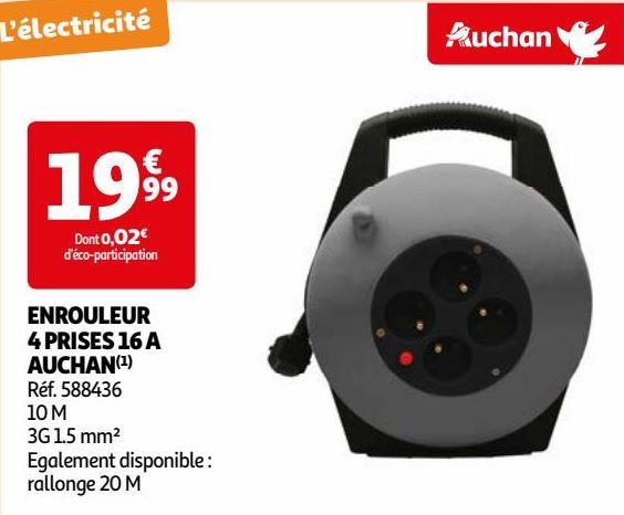 ENROULEUR 4 PRISES 16 A AUCHAN(1)