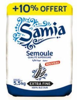 SEMOULE DE BLÉ DUR EXTRA FINE SAMIA