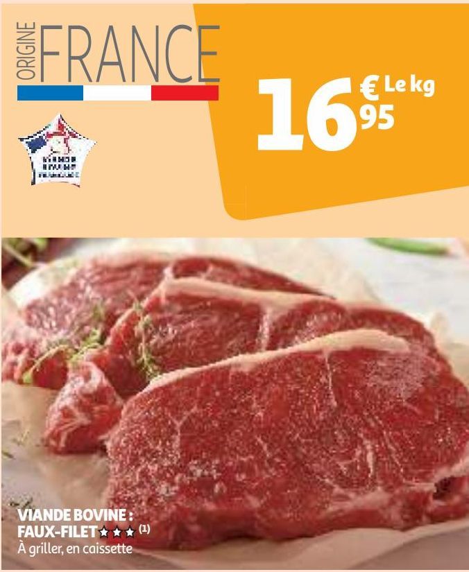 VIANDE BOVINE : FAUX-FILET