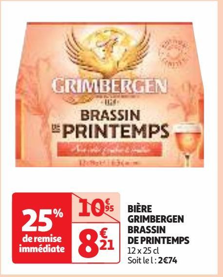 BIÈRE GRIMBERGEN BRASSIN DE PRINTEMPS