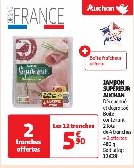 JAMBON SUPÉRIEUR AUCHAN