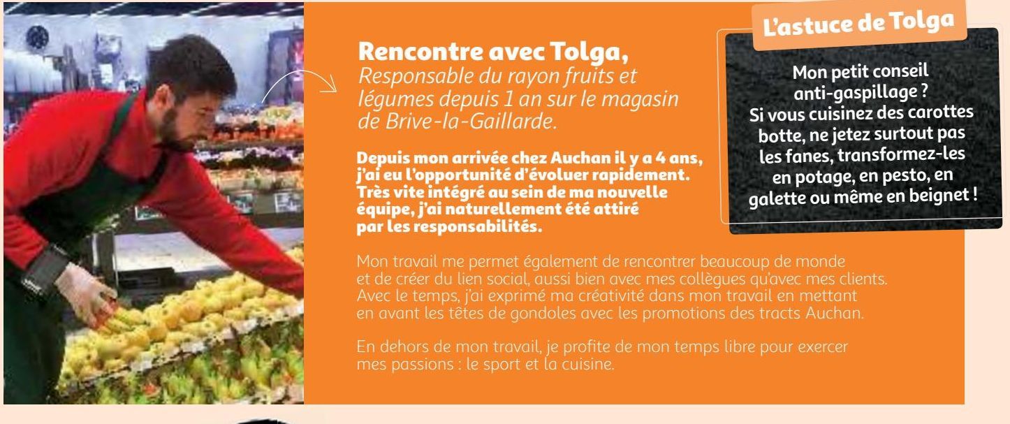 Rencontre avec Tolga, Responsable du rayon fruits et légumes depuis 1 an sur le magasin de Brive-la-Gaillarde.