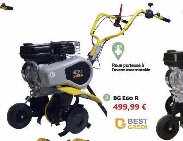 WIRE  BEST GREEN  Roue porteuse à l'avant escamotable  BG E60 R  499,99 €  BEST GREEN 