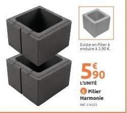 Existe en Pilier à enduire à 3,90 €  590  L'UNITÉ  Pilier Harmonie 06516525 