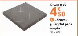 À PARTIR DE  450  Chapeau  pilier plat pans  coupés  RGE 516910 