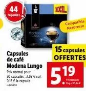 capsules de café nespresso