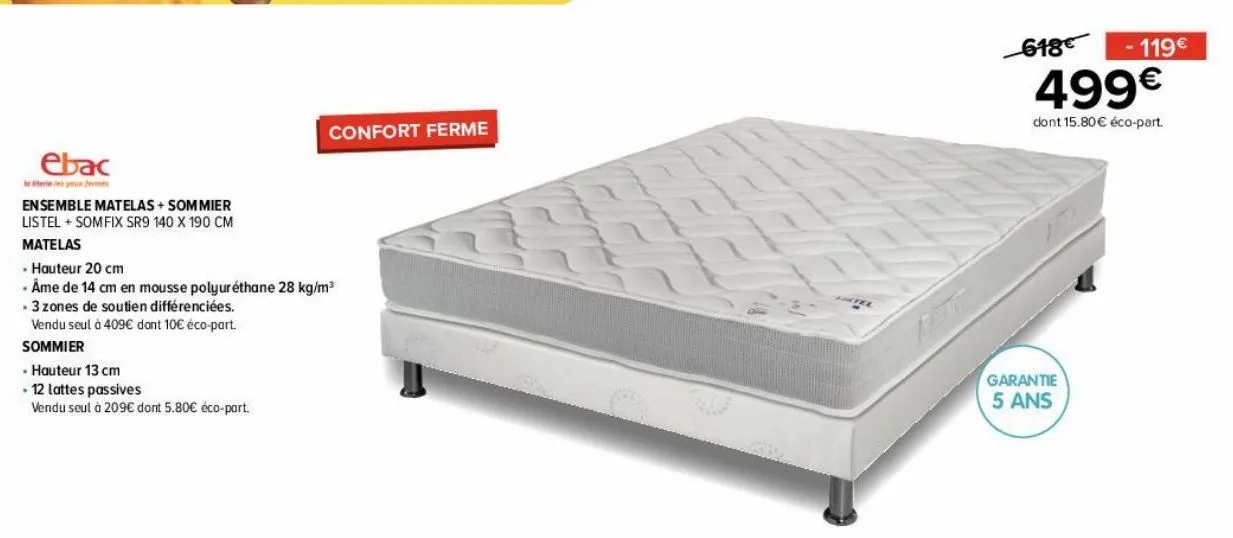 ensemble matelas- sommier