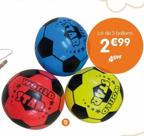 lot de 3 ballon