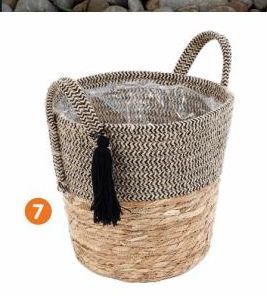 Cache-pot panier tresse