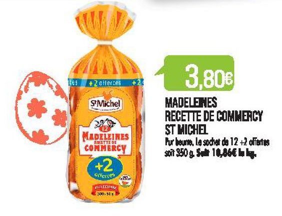 Madeleines recettes de commercy  St Michel