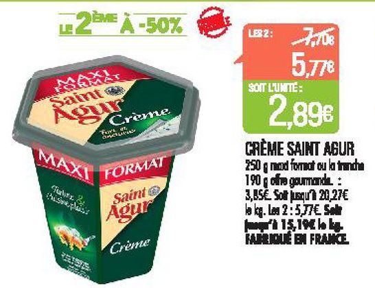 Crème Saint Agur