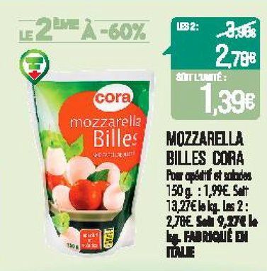 Mozzarella billes Cora