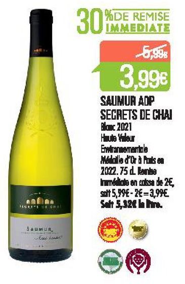 Saumur AOP Secrets de Chai