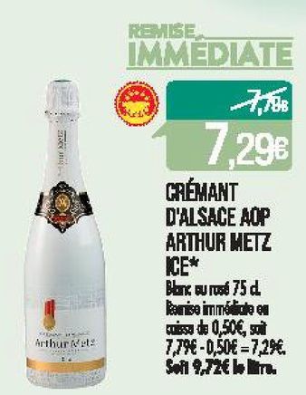 Crémant d'Alsace AOP Arthur Metz Ice
