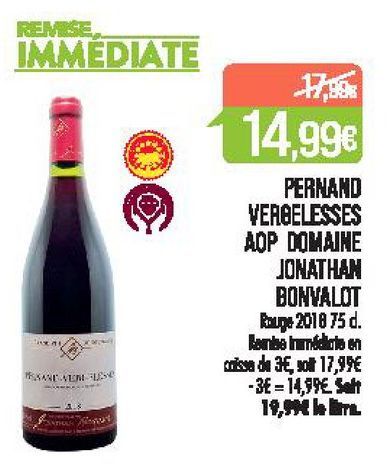 Pernand Vergelesses AOP Domaine Jonathan Bonvalot